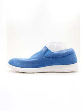 Merinos Blue Merino Wool Lightweight Slip On Comfort Sneakers - Men's 10/EU 43